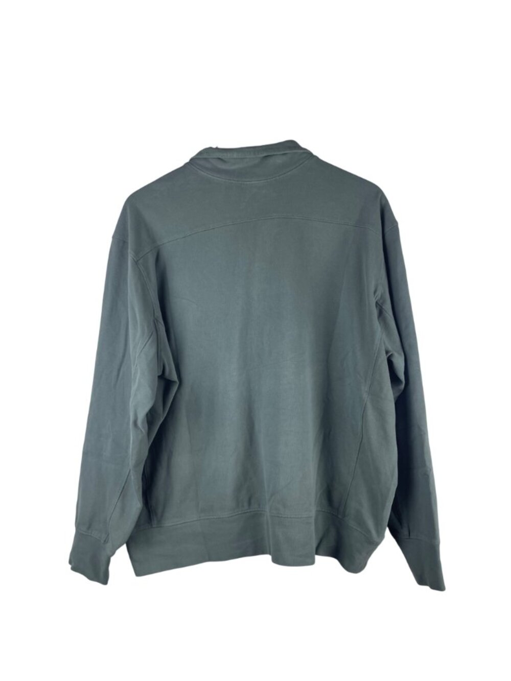 Pact Organic Cotton Stash French Terry Quarter Zip Sweatshirt Men's XL Gray - Picture 8 of 11